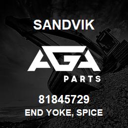 81845729 Sandvik END YOKE, SPICE | AGA Parts