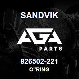 826502-221 Sandvik O'RING | AGA Parts