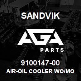 9100147-00 Sandvik AIR-OIL COOLER WO/MOTOR | AGA Parts