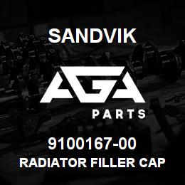 9100167-00 Sandvik RADIATOR FILLER CAP | AGA Parts