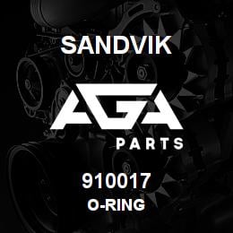 910017 Sandvik O-RING | AGA Parts