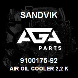 9100175-92 Sandvik AIR OIL COOLER 2,2 KW 380 V. 60HZ | AGA Parts