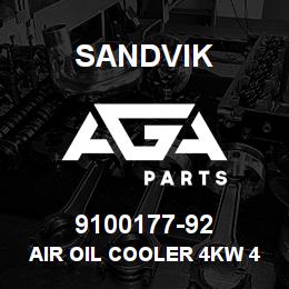 9100177-92 Sandvik AIR OIL COOLER 4KW 460 V. 60HZ | AGA Parts