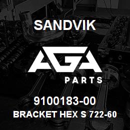 9100183-00 Sandvik BRACKET HEX S 722-60 | AGA Parts