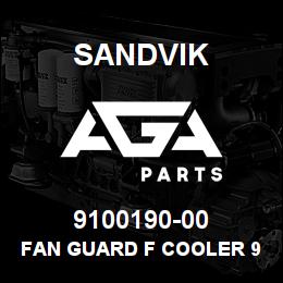 9100190-00 Sandvik FAN GUARD F COOLER 910.0176 | AGA Parts