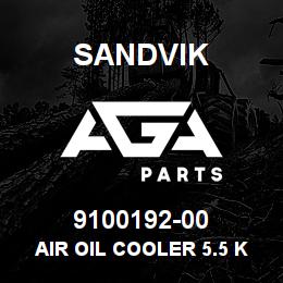 9100192-00 Sandvik AIR OIL COOLER 5.5 KW 400 V. 50HZ | AGA Parts