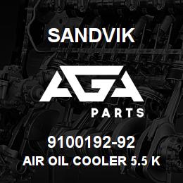 9100192-92 Sandvik AIR OIL COOLER 5.5 KW 525/550 V.50HZ | AGA Parts