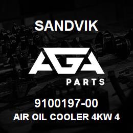 9100197-00 Sandvik AIR OIL COOLER 4KW 460 V. 60HZN | AGA Parts