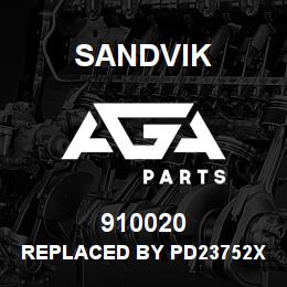 910020 Sandvik REPLACED BY PD23752X RB | AGA Parts