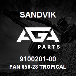 9100201-00 Sandvik FAN 650-28 TROPICAL 60HZ | AGA Parts