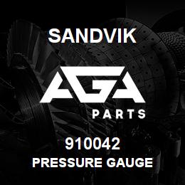 910042 Sandvik PRESSURE GAUGE | AGA Parts