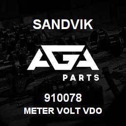 910078 Sandvik METER VOLT VDO | AGA Parts