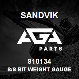 910134 Sandvik S/S BIT WEIGHT GAUGE | AGA Parts