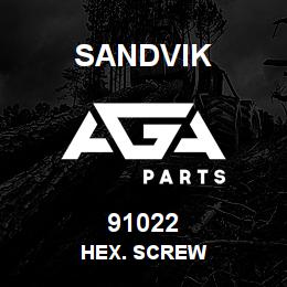 91022 Sandvik HEX. SCREW | AGA Parts