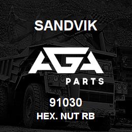 91030 Sandvik HEX. NUT RB | AGA Parts