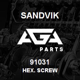 91031 Sandvik HEX. SCREW | AGA Parts