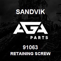 91063 Sandvik RETAINING SCREW | AGA Parts