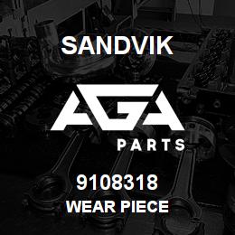 9108318 Sandvik WEAR PIECE | AGA Parts