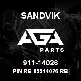 911-14026 Sandvik PIN RB 65514026 RB | AGA Parts