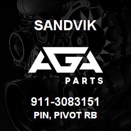 911-3083151 Sandvik PIN, PIVOT RB | AGA Parts