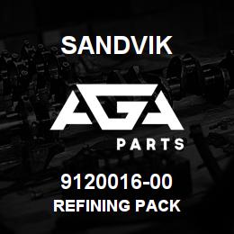 9120016-00 Sandvik REFINING PACK | AGA Parts