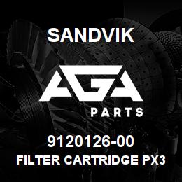 9120126-00 Sandvik FILTER CARTRIDGE PX37-13-2 MIC25 | AGA Parts