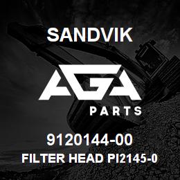 9120144-00 Sandvik FILTER HEAD PI2145-058 | AGA Parts