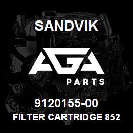 9120155-00 Sandvik FILTER CARTRIDGE 852 514 MIC | AGA Parts
