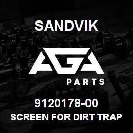 9120178-00 Sandvik SCREEN FOR DIRT TRAP | AGA Parts