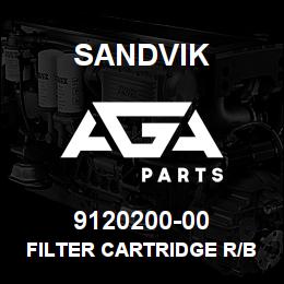 9120200-00 Sandvik FILTER CARTRIDGE R/B 501334 RB | AGA Parts