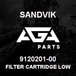 9120201-00 Sandvik FILTER CARTRIDGE LOW PRESSURE | AGA Parts