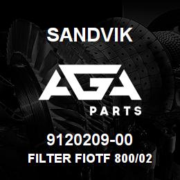9120209-00 Sandvik FILTER FIOTF 800/02 IN.CL.GUARD | AGA Parts