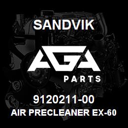 9120211-00 Sandvik AIR PRECLEANER EX-60 C.ENTRI | AGA Parts