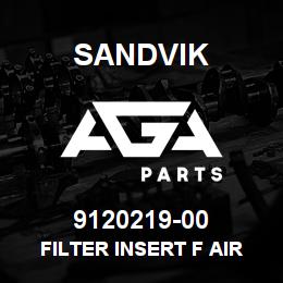 9120219-00 Sandvik FILTER INSERT F AIR FILTER FK 200 | AGA Parts