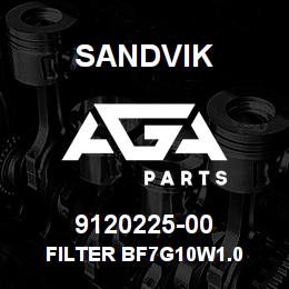 9120225-00 Sandvik FILTER BF7G10W1.0 | AGA Parts