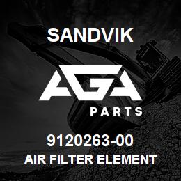 9120263-00 Sandvik AIR FILTER ELEMENT | AGA Parts