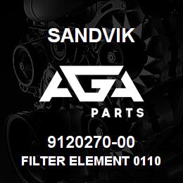 9120270-00 Sandvik FILTER ELEMENT 0110 D 005 | AGA Parts