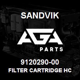 9120290-00 Sandvik FILTER CARTRIDGE HC **NLA RB | AGA Parts