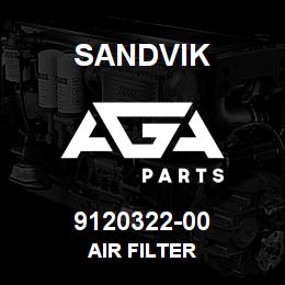 9120322-00 Sandvik AIR FILTER | AGA Parts