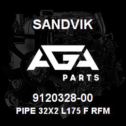 9120328-00 Sandvik PIPE 32X2 L175 F RFM 75 | AGA Parts