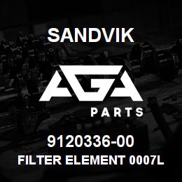 9120336-00 Sandvik FILTER ELEMENT 0007L003P | AGA Parts