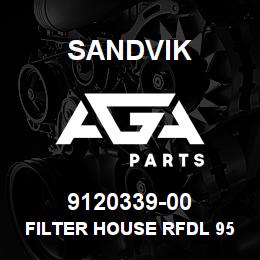 9120339-00 Sandvik FILTER HOUSE RFDL 951 | AGA Parts