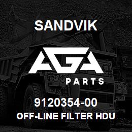 9120354-00 Sandvik OFF-LINE FILTER HDU 27/54 525 V. 50HZ | AGA Parts