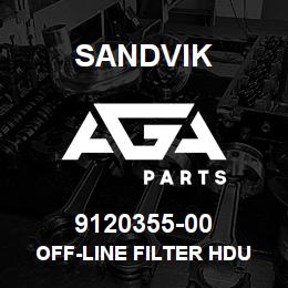 9120355-00 Sandvik OFF-LINE FILTER HDU 27/54 550 V. 50HZ | AGA Parts