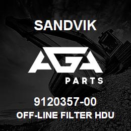 9120357-00 Sandvik OFF-LINE FILTER HDU 27/54 575 V. 60HZ | AGA Parts