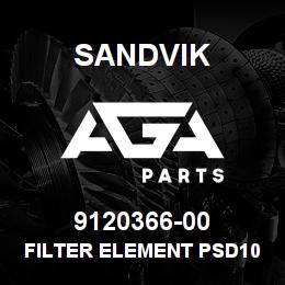 9120366-00 Sandvik FILTER ELEMENT PSD10 | AGA Parts