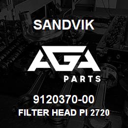 9120370-00 Sandvik FILTER HEAD PI 2720 G1 1/2 IN. | AGA Parts