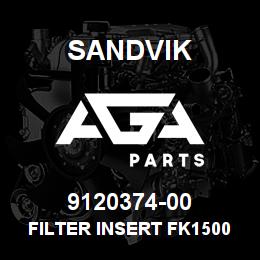 9120374-00 Sandvik FILTER INSERT FK1500 | AGA Parts