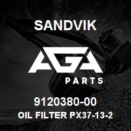 9120380-00 Sandvik OIL FILTER PX37-13-2-SMX10 BR OP | AGA Parts
