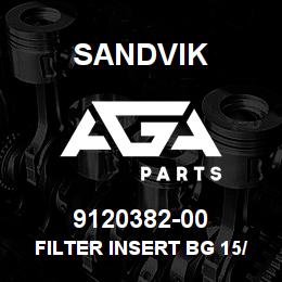 9120382-00 Sandvik FILTER INSERT BG 15/25 | AGA Parts